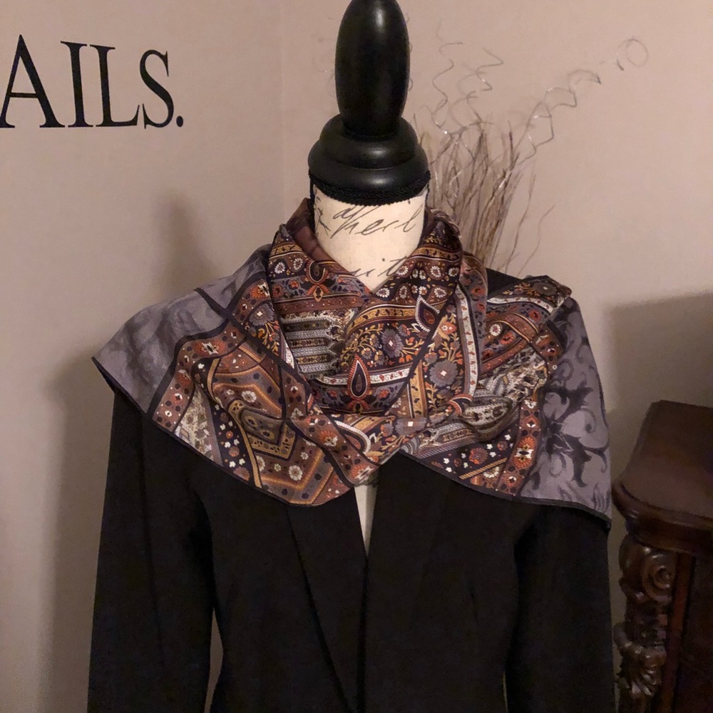 Nicole Miller silk scarf